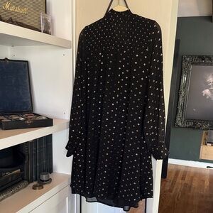 Target A New Day Elegant Black and Gold Women's Dress